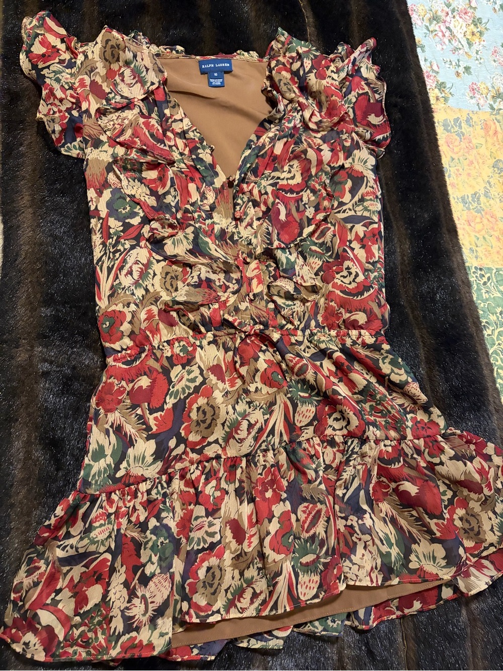 Ralph Lauren Fall layered dress girls 10